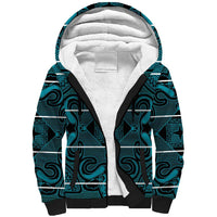 Lesotho Seanamarena - Motlatsi Sherpa Hoodie Basotho Traditional Blanket Style - Lesotho Breeze - Wonder Print Shop