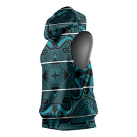 Lesotho Seanamarena - Motlatsi Sleeveless Hoodie Basotho Traditional Blanket Style - Lesotho Breeze - Wonder Print Shop