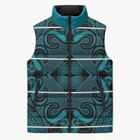 Lesotho Seanamarena - Motlatsi Sleeveless Puffer Jacket Basotho Traditional Blanket Style - Lesotho Breeze - Wonder Print Shop