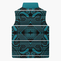 Lesotho Seanamarena - Motlatsi Sleeveless Puffer Jacket Basotho Traditional Blanket Style - Lesotho Breeze - Wonder Print Shop