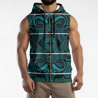 Lesotho Seanamarena - Motlatsi Sleeveless Zip Hoodie Basotho Traditional Blanket Style - Lesotho Breeze - Wonder Print Shop