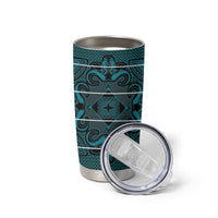Lesotho Seanamarena - Motlatsi Tumbler Cup Basotho Traditional Blanket Style - Lesotho Breeze - Wonder Print Shop