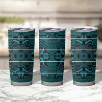 Lesotho Seanamarena - Motlatsi Tumbler Cup Basotho Traditional Blanket Style - Lesotho Breeze - Wonder Print Shop