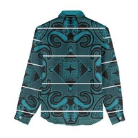 Lesotho Seanamarena - Motlatsi Women Casual Shirt Basotho Traditional Blanket Style - Lesotho Breeze - Wonder Print Shop