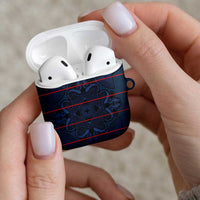 Lesotho Seanamarena - Motlatsi AirPods Case Basotho Traditional Blanket Style - Blue - Wonder Print Shop