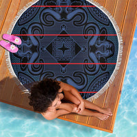 Lesotho Seanamarena - Motlatsi Beach Blanket Basotho Traditional Blanket Style - Blue - Wonder Print Shop