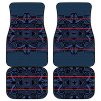 Lesotho Seanamarena - Motlatsi Car Mats Basotho Traditional Blanket Style - Blue - Wonder Print Shop