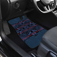 Lesotho Seanamarena - Motlatsi Car Mats Basotho Traditional Blanket Style - Blue - Wonder Print Shop