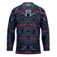 Lesotho Seanamarena - Motlatsi Hockey Jersey Basotho Traditional Blanket Style - Blue - Wonder Print Shop