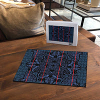 Lesotho Seanamarena - Motlatsi Puzzle Basotho Traditional Blanket Style - Blue - Wonder Print Shop