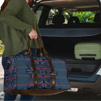 Lesotho Seanamarena - Motlatsi Travel Bag Basotho Traditional Blanket Style - Blue - Wonder Print Shop