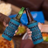 Lesotho Seanamarena - Kharetsa 4 in 1 Can Cooler Tumbler Basotho Traditional Blanket Style - Wonder Print Shop