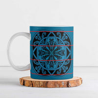 Lesotho Seanamarena - Kharetsa Ceramic Mug Basotho Traditional Blanket Style - Wonder Print Shop