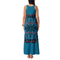 Lesotho Seanamarena - Kharetsa Family Matching Tank Maxi Dress and Hawaiian Shirt Basotho Traditional Blanket Style - Wonder Print Shop