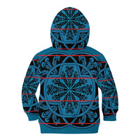 Lesotho Seanamarena - Kharetsa Kid Hoodie Basotho Traditional Blanket Style - Wonder Print Shop