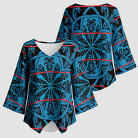 Lesotho Seanamarena - Kharetsa Kimono Sleeve Blouse Basotho Traditional Blanket Style - Wonder Print Shop