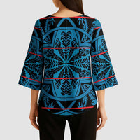 Lesotho Seanamarena - Kharetsa Kimono Sleeve Blouse Basotho Traditional Blanket Style - Wonder Print Shop