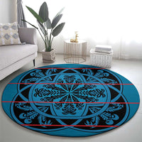 Lesotho Seanamarena - Kharetsa Round Carpet Basotho Traditional Blanket Style - Wonder Print Shop