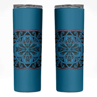 Lesotho Seanamarena - Kharetsa Skinny Tumbler Basotho Traditional Blanket Style - Wonder Print Shop