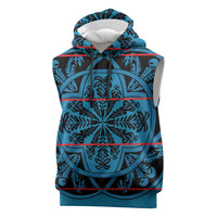 Lesotho Seanamarena - Kharetsa Sleeveless Hoodie Basotho Traditional Blanket Style - Wonder Print Shop