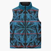 Lesotho Seanamarena - Kharetsa Sleeveless Puffer Jacket Basotho Traditional Blanket Style - Wonder Print Shop