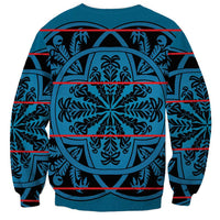 Lesotho Seanamarena - Kharetsa Sweatshirt Basotho Traditional Blanket Style - Wonder Print Shop