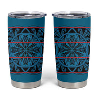 Lesotho Seanamarena - Kharetsa Tumbler Cup Basotho Traditional Blanket Style - Wonder Print Shop