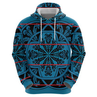 Lesotho Seanamarena - Kharetsa Zip Hoodie Basotho Traditional Blanket Style - Wonder Print Shop