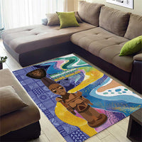 Nigeria Osun-Osogbo Festival Area Rug Oshun God - Yoruba Pattern - Wonder Print Shop