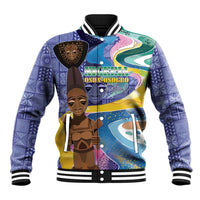 Nigeria Osun-Osogbo Festival Baseball Jacket Oshun God - Yoruba Pattern - Wonder Print Shop