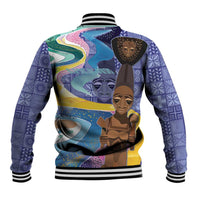 Nigeria Osun-Osogbo Festival Baseball Jacket Oshun God - Yoruba Pattern - Wonder Print Shop