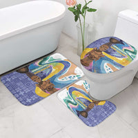 Nigeria Osun-Osogbo Festival Bathroom Set Oshun God - Yoruba Pattern - Wonder Print Shop