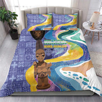 Nigeria Osun-Osogbo Festival Bedding Set Oshun God - Yoruba Pattern - Wonder Print Shop