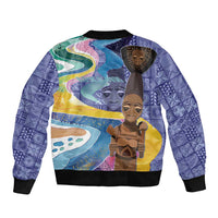 Nigeria Osun-Osogbo Festival Bomber Jacket Oshun God - Yoruba Pattern - Wonder Print Shop