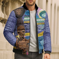 Nigeria Osun-Osogbo Festival Bomber Puffer Jacket Oshun God - Yoruba Pattern - Wonder Print Shop