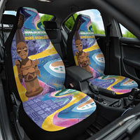 Nigeria Osun-Osogbo Festival Car Seat Cover Oshun God - Yoruba Pattern - Wonder Print Shop