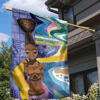 Nigeria Osun-Osogbo Festival Garden Flag Oshun God - Yoruba Pattern - Wonder Print Shop