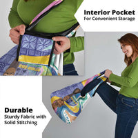 Nigeria Osun-Osogbo Festival Grocery Bag Oshun God - Yoruba Pattern - Wonder Print Shop