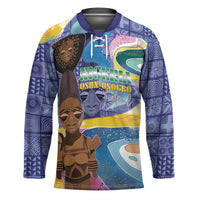 Nigeria Osun-Osogbo Festival Hockey Jersey Oshun God - Yoruba Pattern - Wonder Print Shop