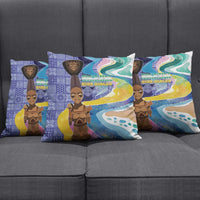 Nigeria Osun-Osogbo Festival Pillow Cover Oshun God - Yoruba Pattern - Wonder Print Shop
