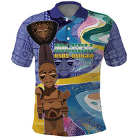Nigeria Osun-Osogbo Festival Polo Shirt Oshun God - Yoruba Pattern - Wonder Print Shop