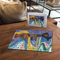 Nigeria Osun-Osogbo Festival Puzzle Oshun God - Yoruba Pattern - Wonder Print Shop