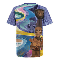 Nigeria Osun-Osogbo Festival Rugby Jersey Oshun God - Yoruba Pattern - Wonder Print Shop