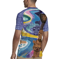 Nigeria Osun-Osogbo Festival Rugby Jersey Oshun God - Yoruba Pattern - Wonder Print Shop