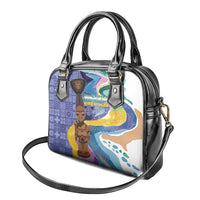 Nigeria Osun-Osogbo Festival Shoulder Handbag Oshun God - Yoruba Pattern - Wonder Print Shop
