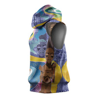 Nigeria Osun-Osogbo Festival Sleeveless Hoodie Oshun God - Yoruba Pattern - Wonder Print Shop
