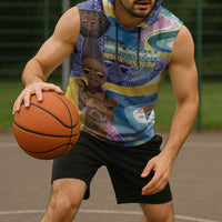 Nigeria Osun-Osogbo Festival Sleeveless Hoodie Oshun God - Yoruba Pattern - Wonder Print Shop