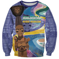 Nigeria Osun-Osogbo Festival Sweatshirt Oshun God - Yoruba Pattern - Wonder Print Shop