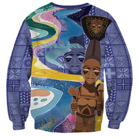 Nigeria Osun-Osogbo Festival Sweatshirt Oshun God - Yoruba Pattern - Wonder Print Shop