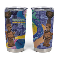 Nigeria Osun-Osogbo Festival Tumbler Cup Oshun God - Yoruba Pattern - Wonder Print Shop